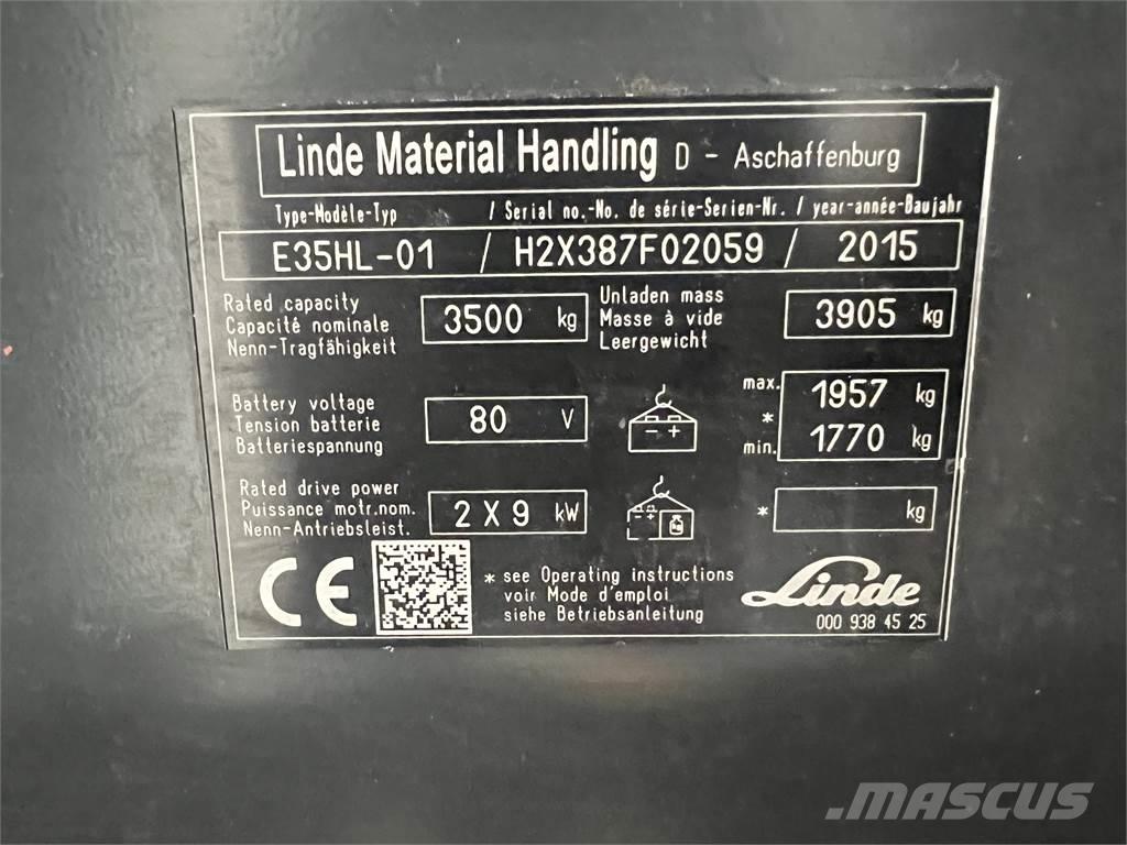 Linde E35HL-01 Electric forklift trucks