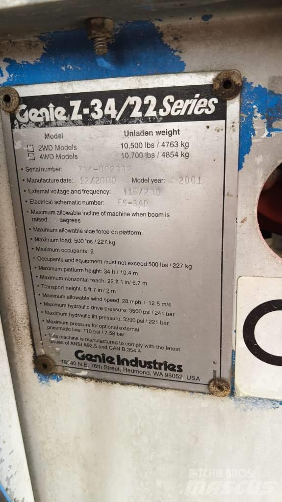 Genie Z 34/22 IC Articulated boom lifts