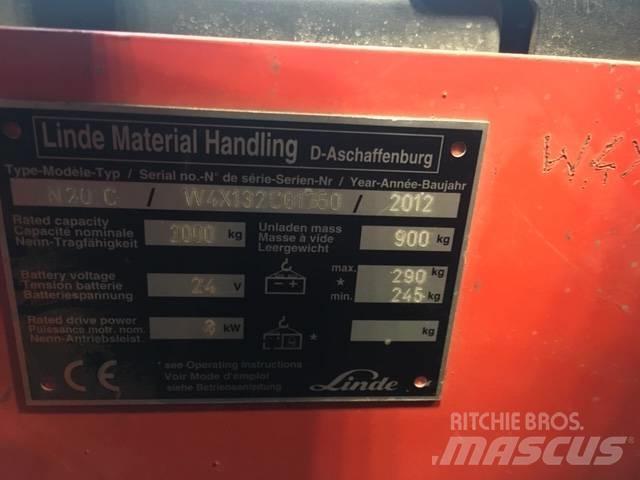 Linde N20C/132 Low lift order picker