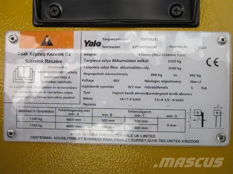 Yale ERP 16 UXT Electric forklift trucks