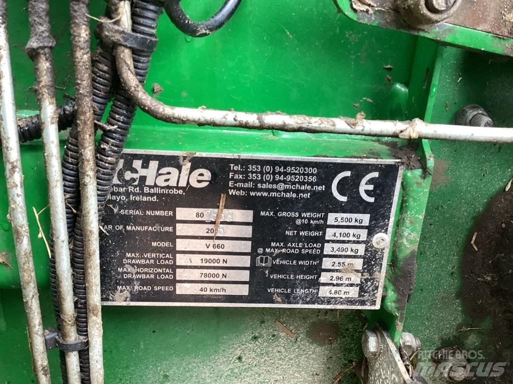 McHale V 660 Round balers