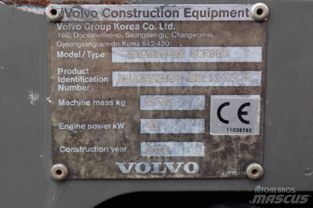 Volvo ECR88D Midi excavators  7t - 12t
