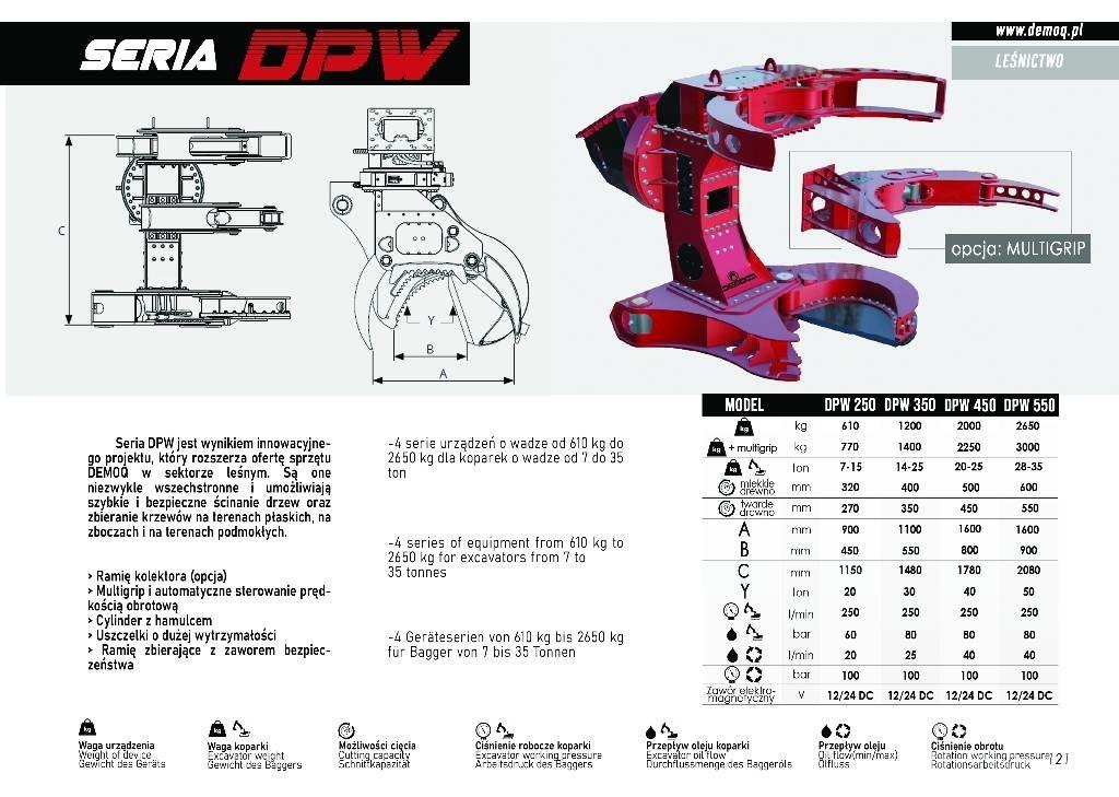  DEMOQ DPW250 Grapples