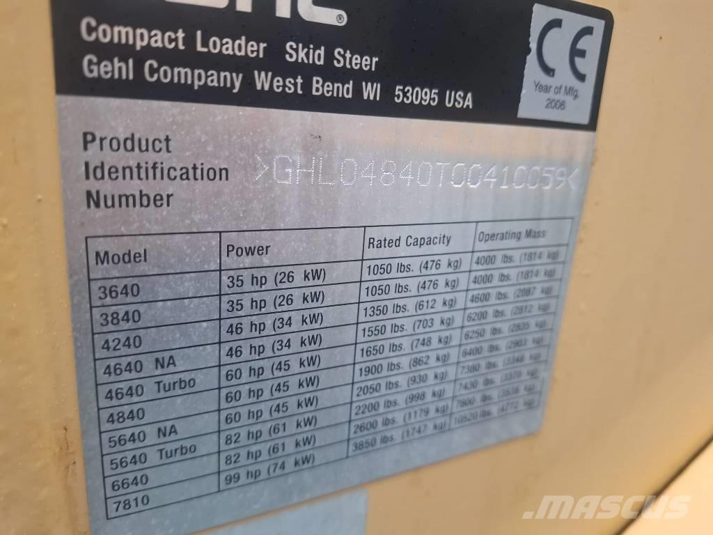 Gehl 4840 Skid steer loaders