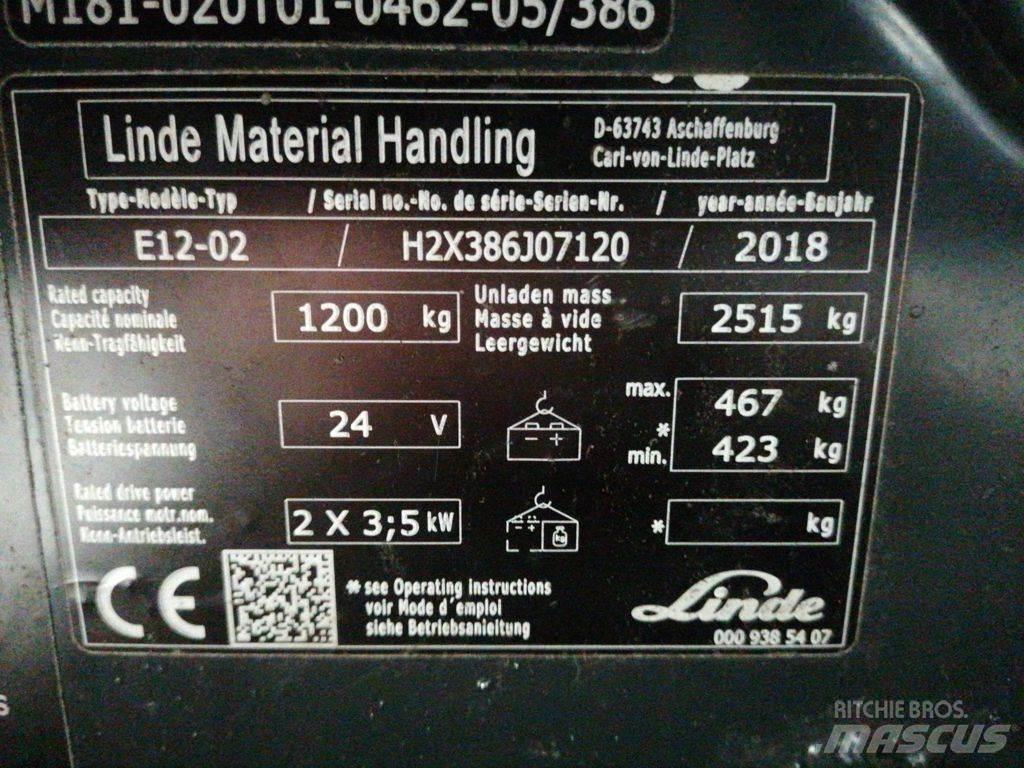 Linde E12-02 Electric forklift trucks