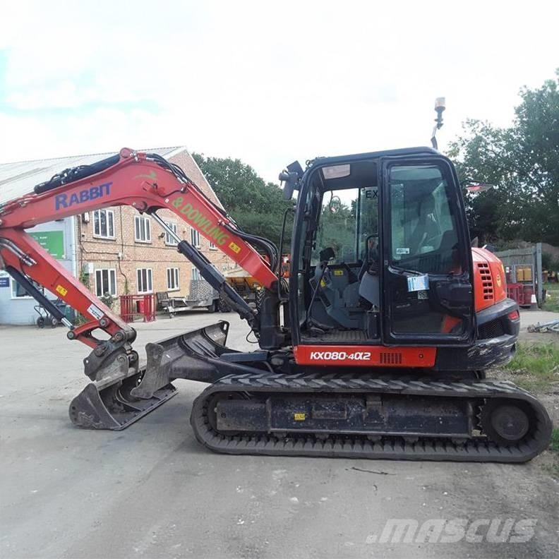 Kubota KX080-4a2 Midi excavators  7t - 12t