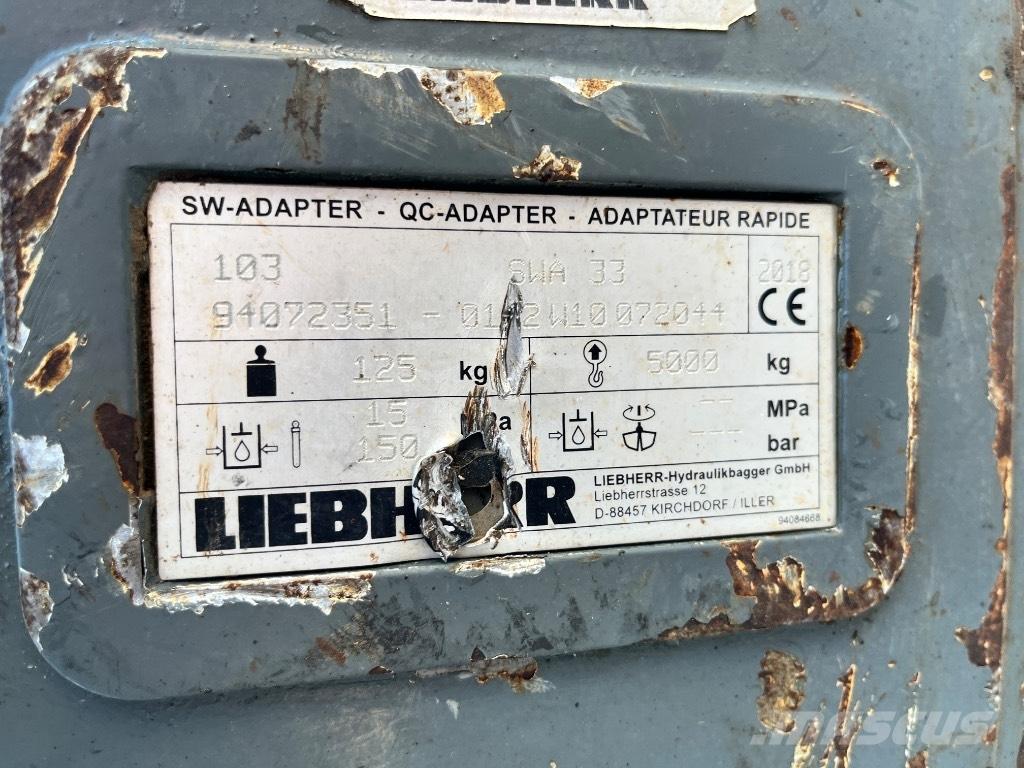 Liebherr SW33 Quick connectors