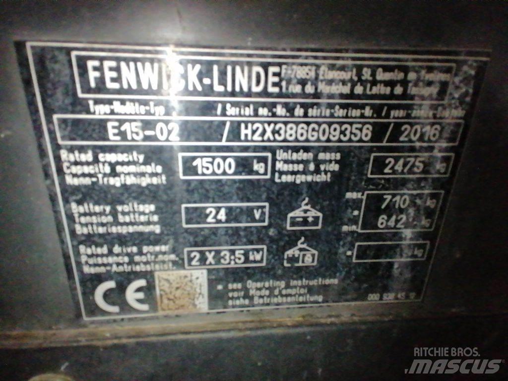 Linde E15-02 Electric forklift trucks