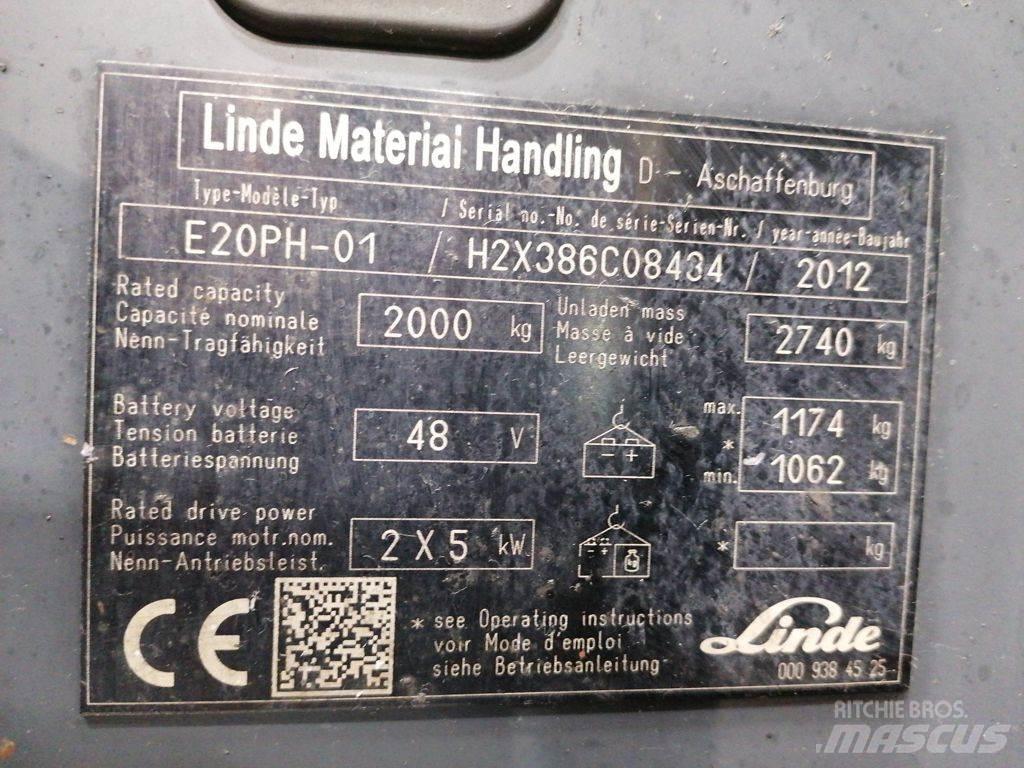 Linde E20PH-01 Electric forklift trucks