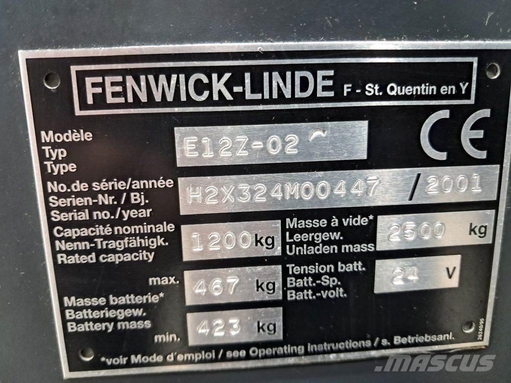 Linde E12Z-02 Electric forklift trucks