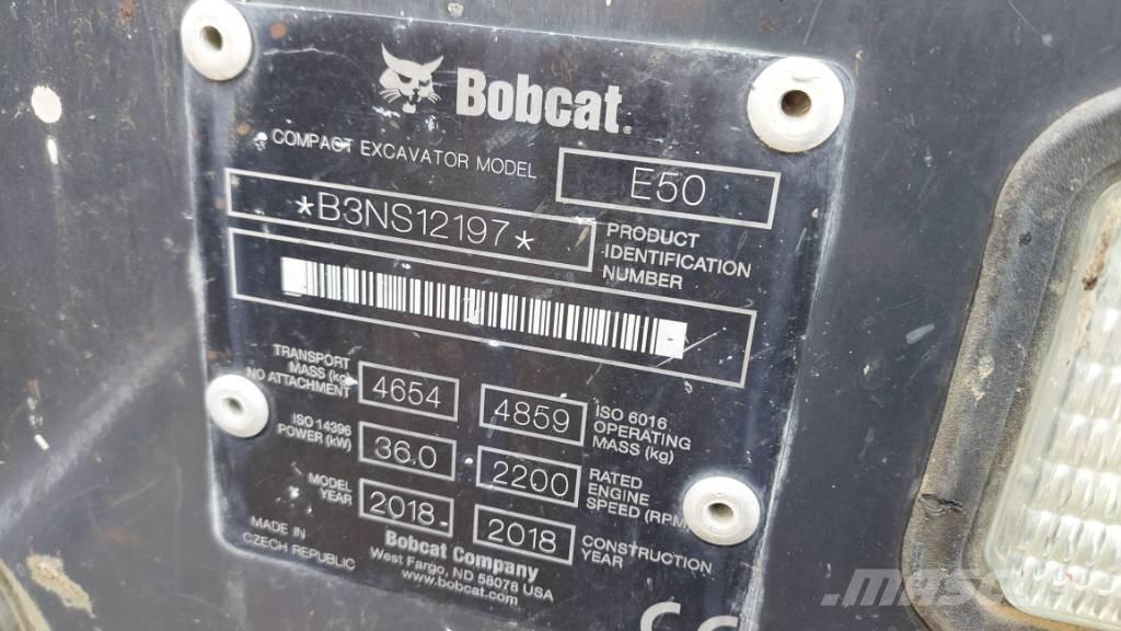 Bobcat E-50 BB-E50 Crawler excavators