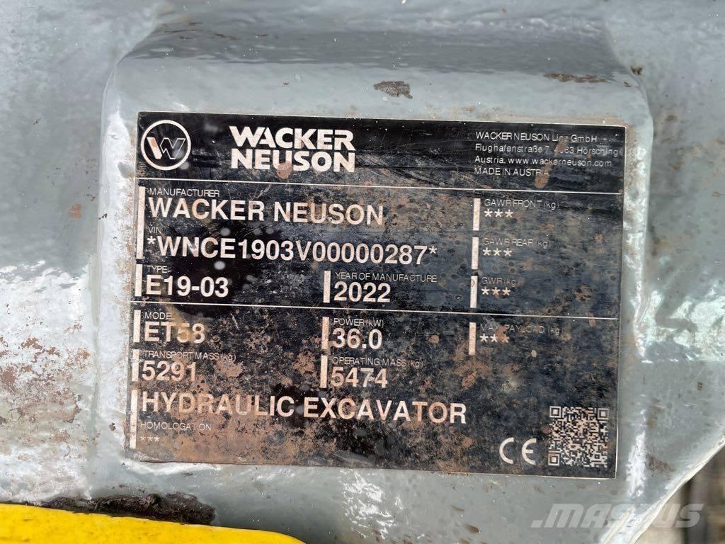 Wacker Neuson ET58 Crawler excavators