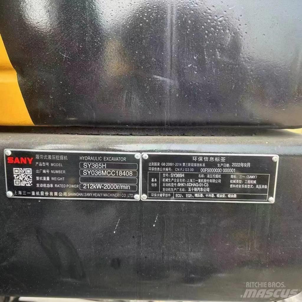 Sany SY 365 H Crawler excavators