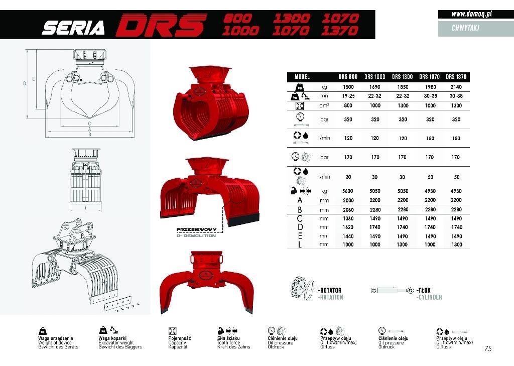  DEMOQ DSR1300 Grapples