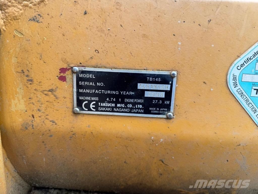 Takeuchi TB 145 Mini excavators < 7t (Mini diggers)