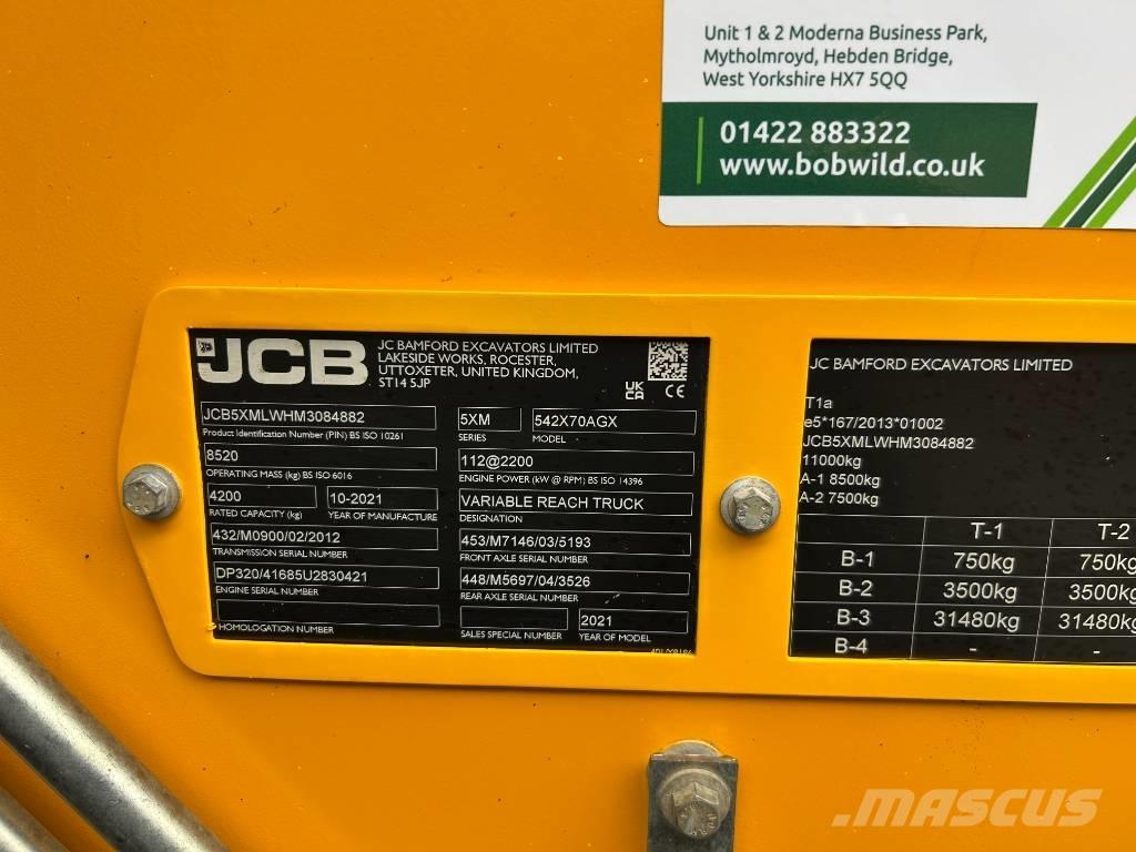 JCB 542-70 Agri Xtra Telehandlers for agriculture