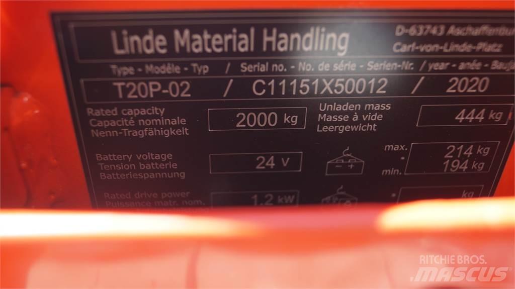 Linde T20P Low lifter