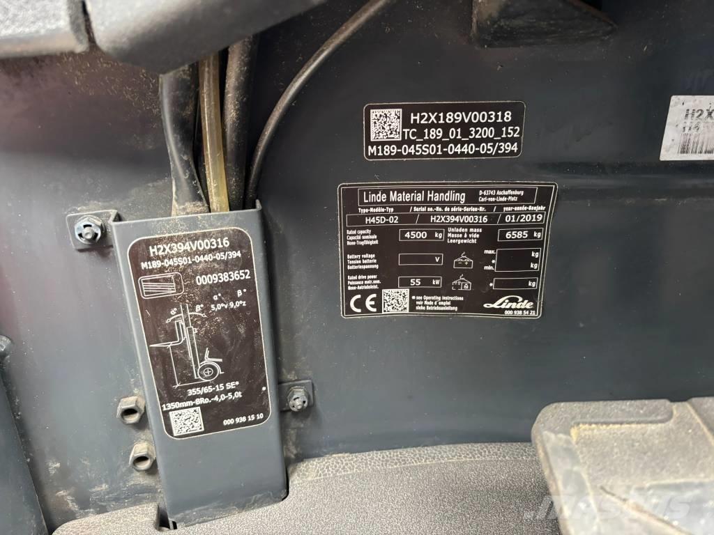 Linde H45D-02 EVO Diesel trucks