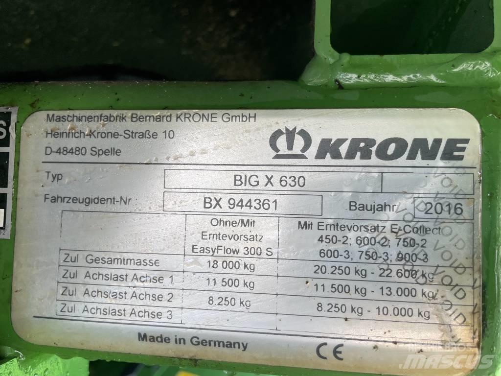 Krone Big X 630 Self-propelled foragers