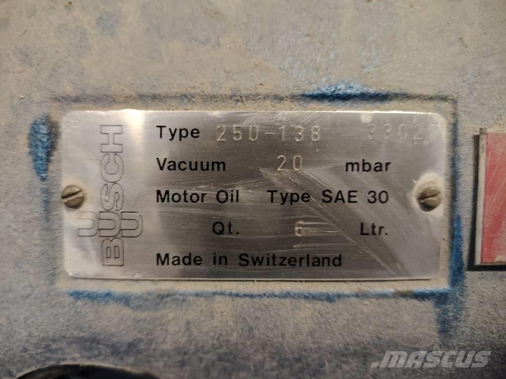  Busch vacuum 250-138 Warehouse equipment - other