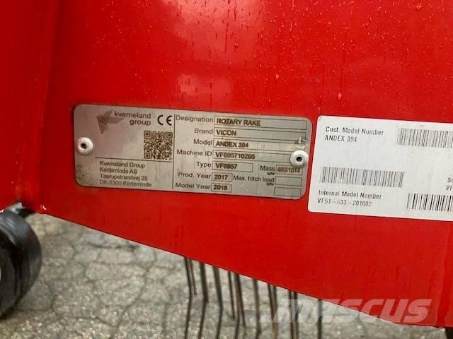 Vicon Andex 394 Windrowers