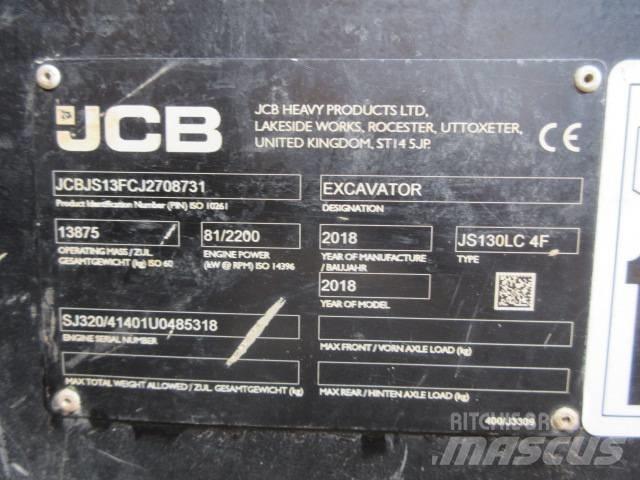 JCB JS130LC Plus+ Crawler excavators