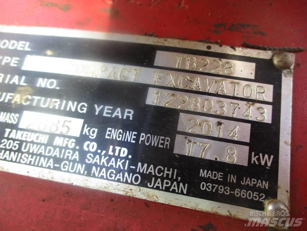 Takeuchi TB 228 Mini excavators < 7t (Mini diggers)