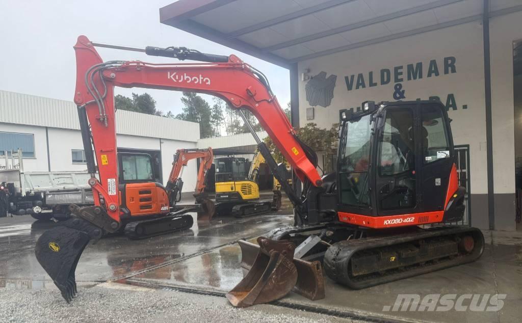 Kubota KX 080 Midi excavators  7t - 12t