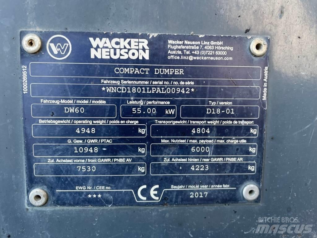 Wacker Neuson DW60 Site dumpers