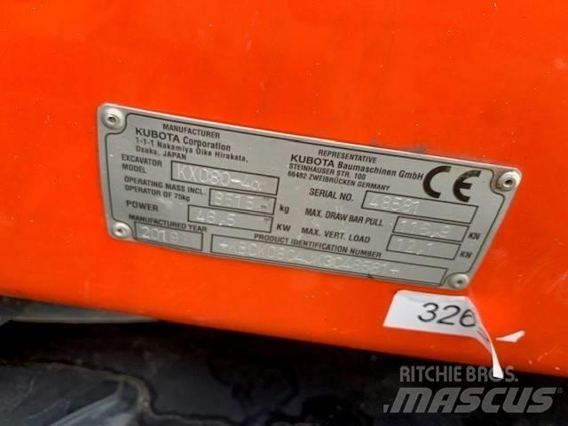 Kubota KX 080-4 Midi excavators  7t - 12t