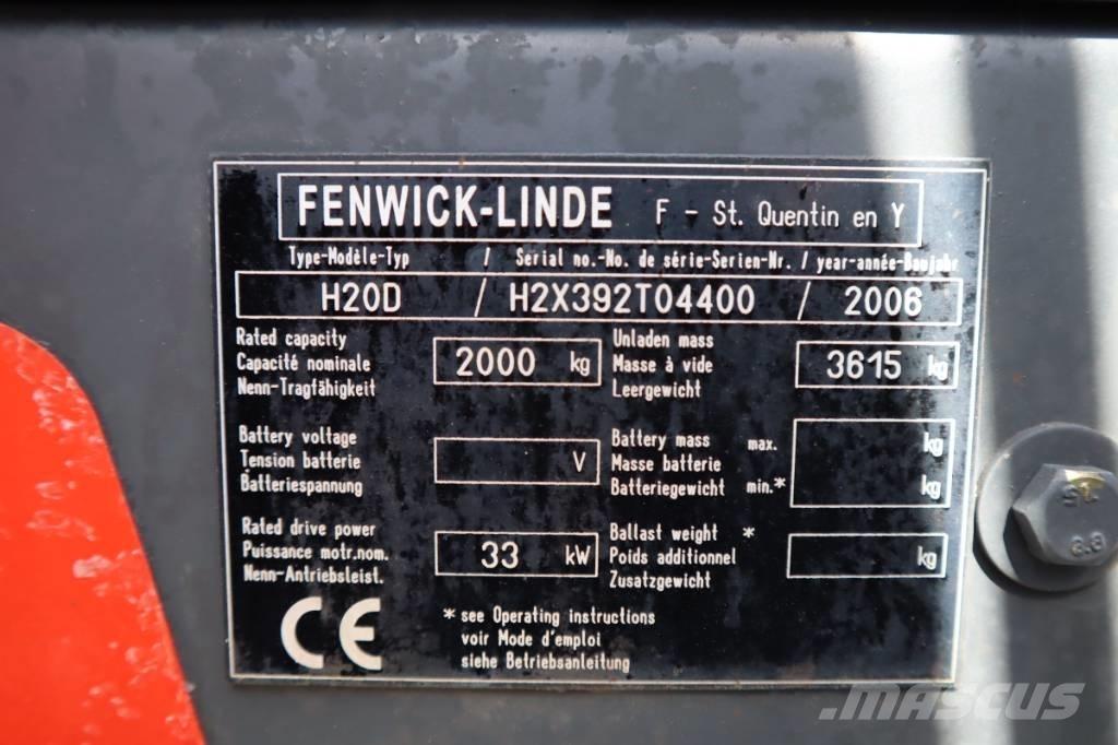 Linde H20D 2000 Kg Diesel trucks