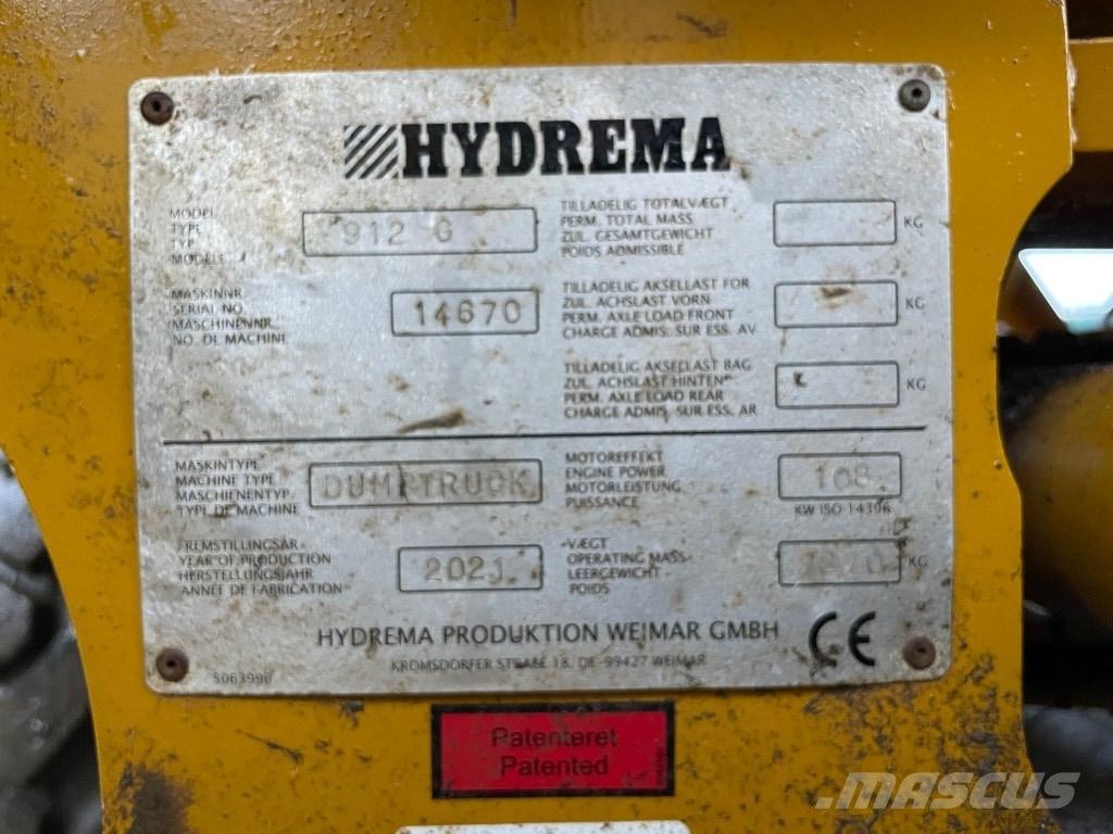 Hydrema 912 G Articulated Dump Trucks (ADTs)