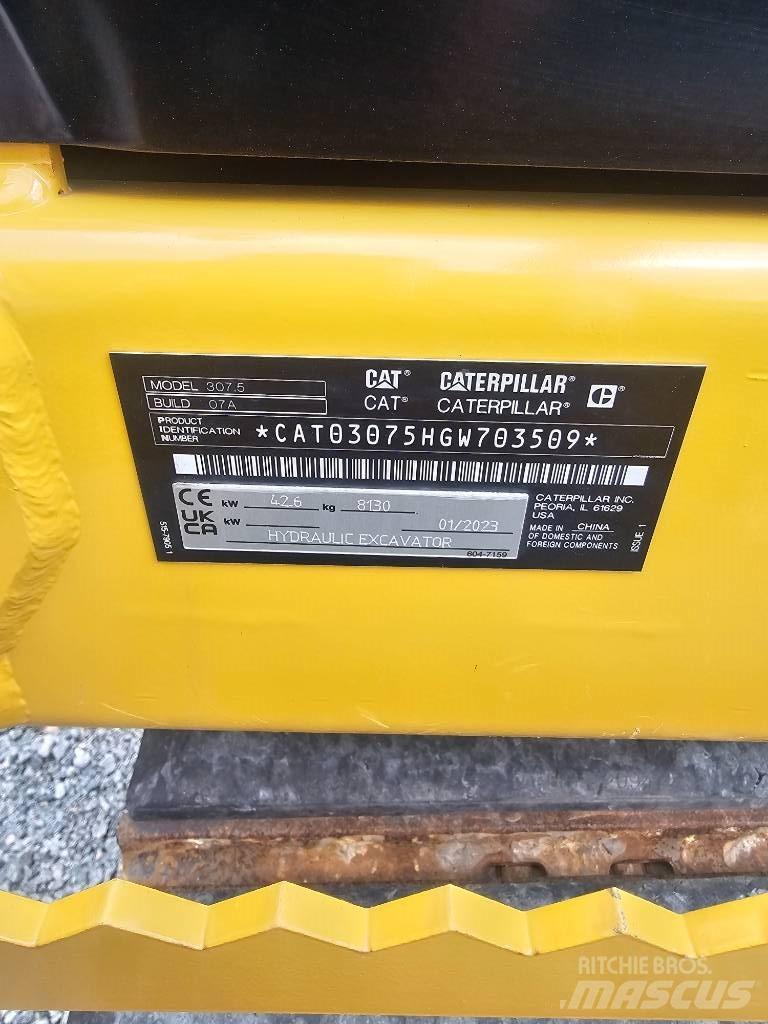 CAT 307.5 Midi excavators  7t - 12t