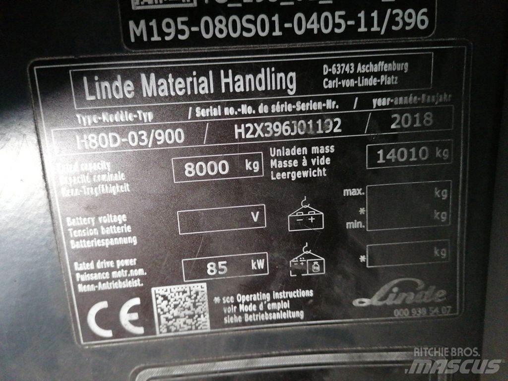 Linde H80D-03/900 Diesel trucks