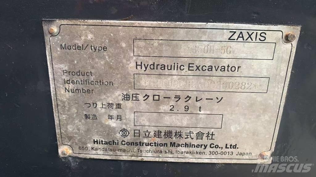 Hitachi zaxis350 Crawler excavators