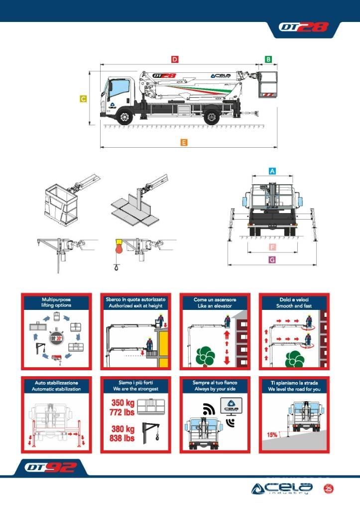 Cela DT 28 Truck & Van mounted aerial platforms