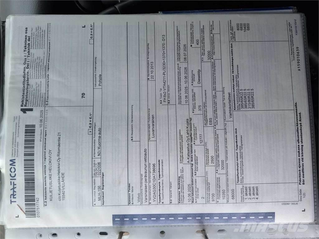 Volvo FH 500 8X2 Tanker trucks