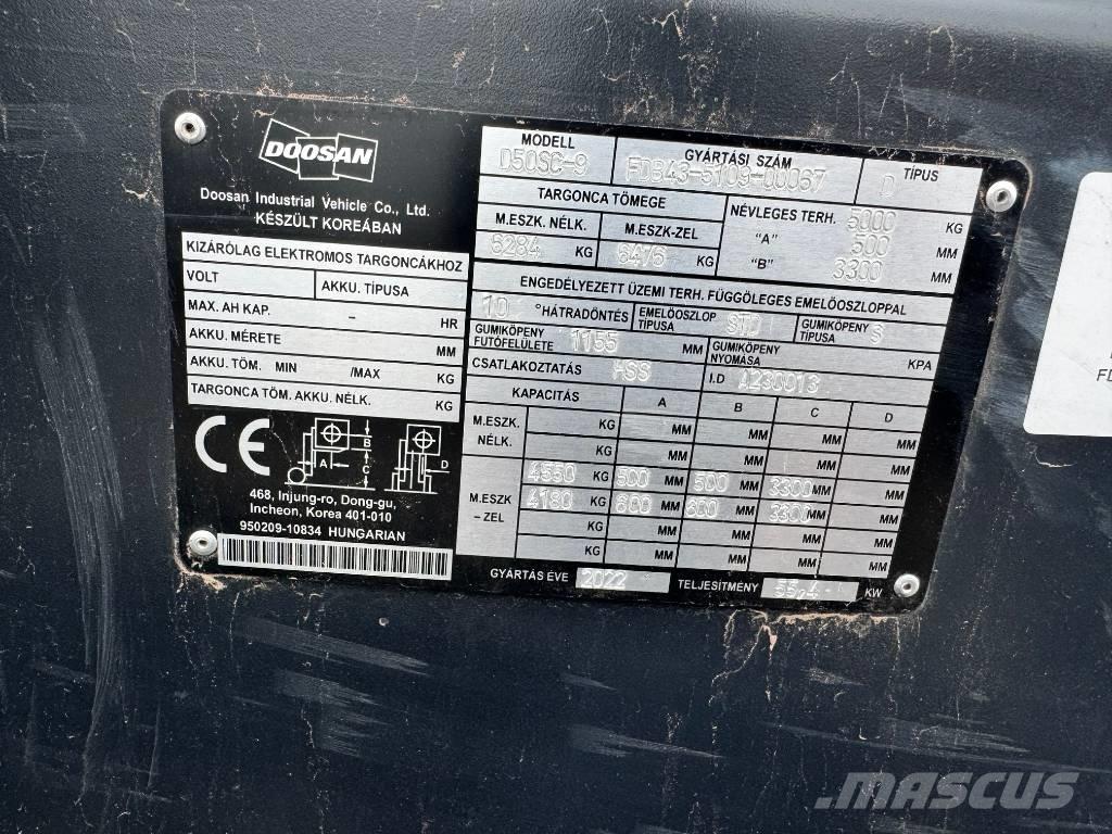 Doosan D 50,  130üó!!! 5t Diesel trucks