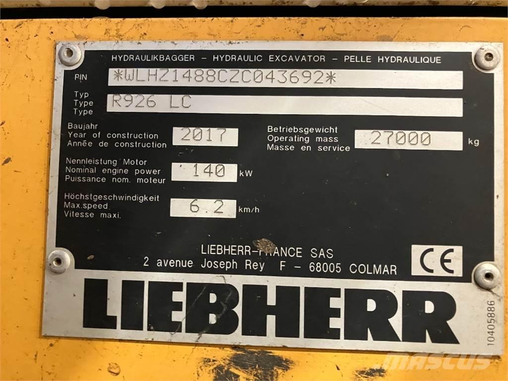 Liebherr R926 Crawler excavators