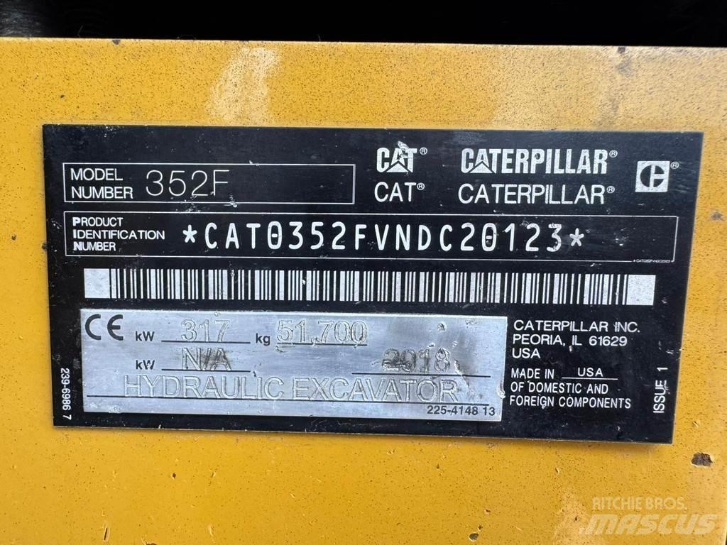 CAT 352F Crawler excavators