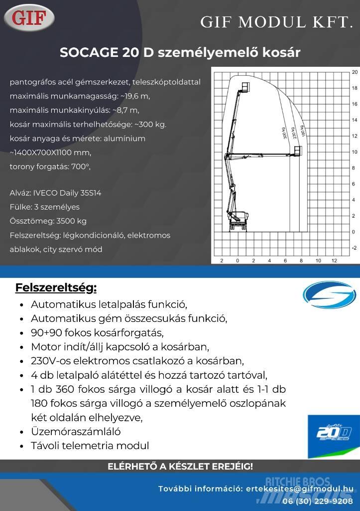 Socage 20D Vertical mast lifts