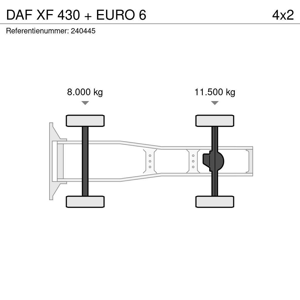 DAF XF 430 + EURO 6 Tractor Units