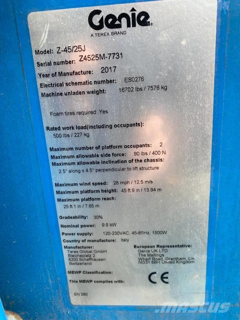 Genie Z 45/25 J BI Articulated boom lifts