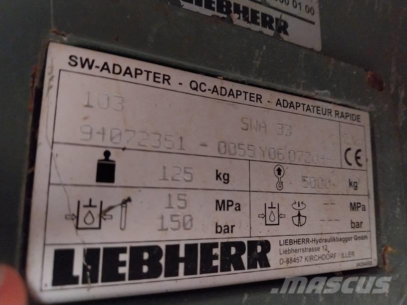 Liebherr SW 33 hydr Quick connectors