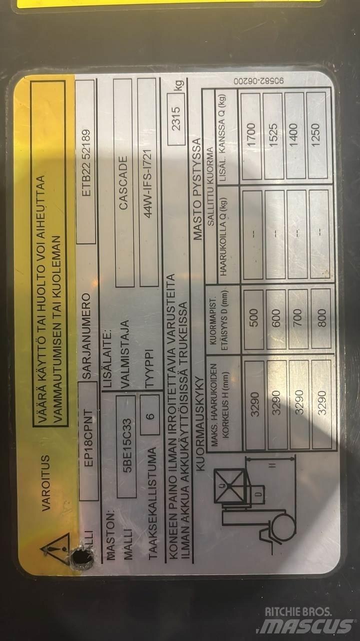  CMTPE Electric forklift trucks