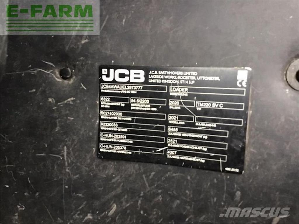JCB tm 220 Telehandlers for agriculture
