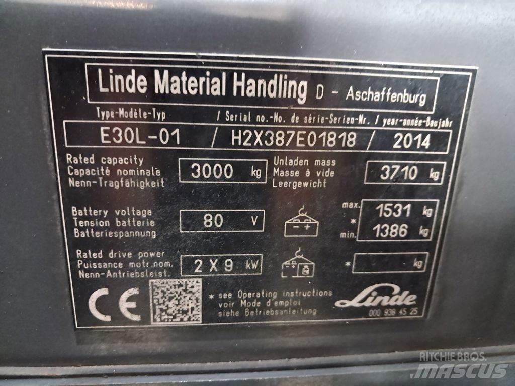 Linde E30L-01 Electric forklift trucks