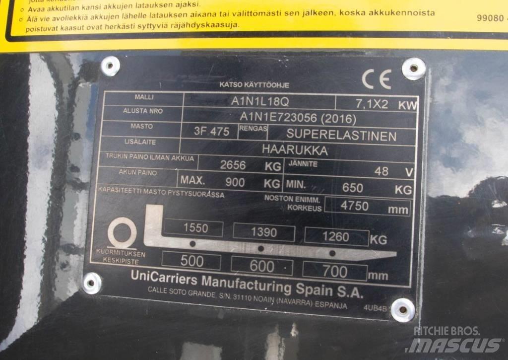 UniCarriers A1N1L18Q Electric forklift trucks