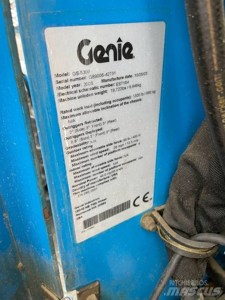 Genie GS 5390 RT Scissor lifts