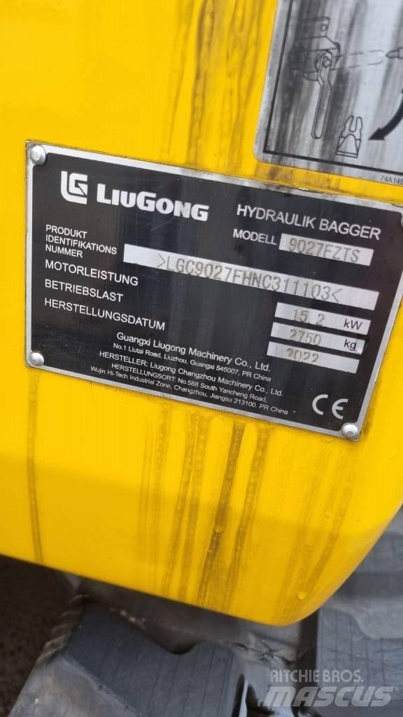 LiuGong 9027 F Mini excavators < 7t (Mini diggers)
